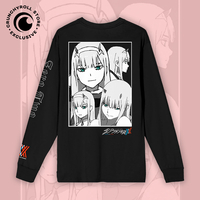 DARLING in the FRANXX - Zero Two Faces Long Sleeve - Crunchyroll Exclusive! image number 0